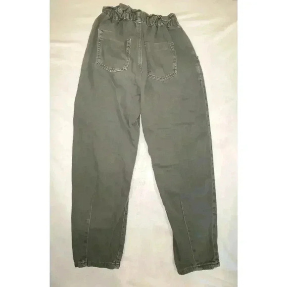 Womens Zara Green Paperbag Denim - Picture 8 of 8